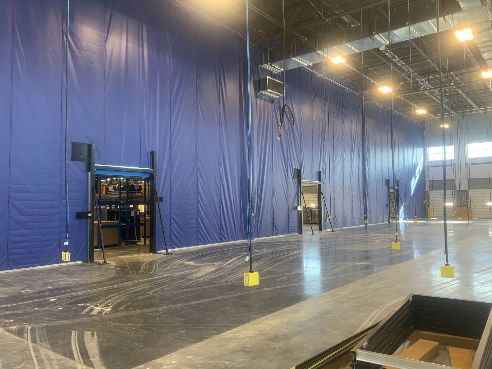 Warehouse Dust Abatement services in Dallas - Comprehensive dust control and removal services for warehouses, distribution centers, and industrial facilities. We tackle high-level dust, rafters, shelving, and inventory areas to improve air quality and protect your products and equipment.